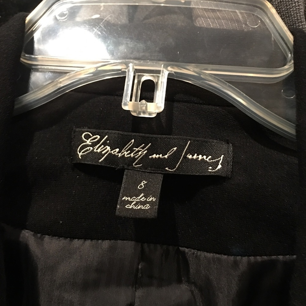 Elizabeth and James blazer black with feathers
